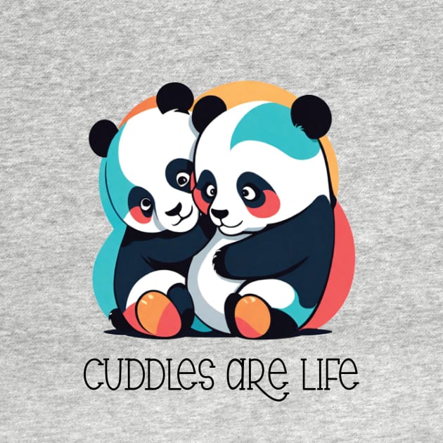 Cuddles Are Life- Pandas by CriticalFailures